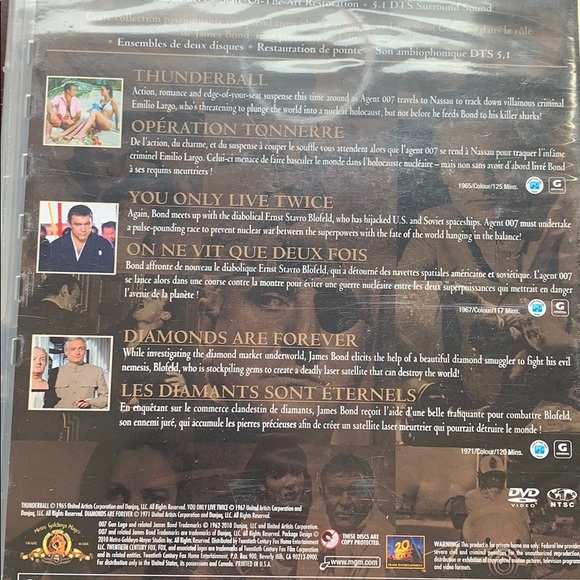 Sean Connery 007 Collection, 3 movies James Bond - Picture 6 of 7